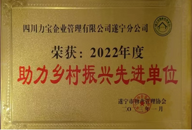 2022年度助力乡村振兴先进单位